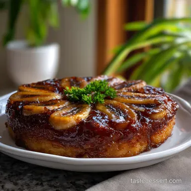 Banana Upside Down Cake: Caramelized & Velvety