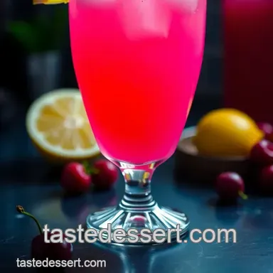 Barbie&#039 s Pink Dream Cocktail presentation