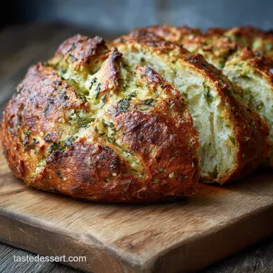 Rustic Basil and Garlic No Knead Bread The Ultimate Easy Artisan Cheat