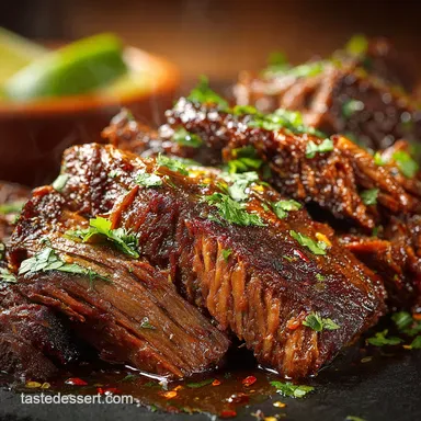 Mexican Dishes with Beef Slow Cooker Barbacoa Bliss Recipe Card