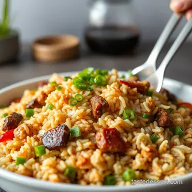 Beef Up Your Fried Rice Recipe: Takeaway Taste at Home! Recipe Card