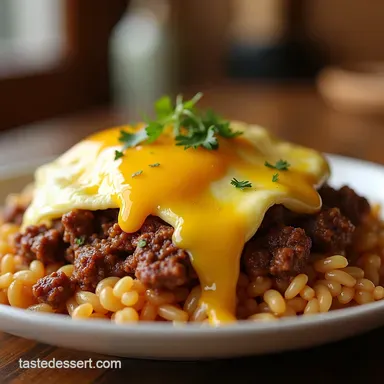 Beefy Hash Brown Bliss A Hearty Meal Recipe Card