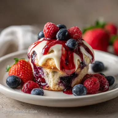 Berry Cream Cheese Muffins Ready in 35 Minutes Recipe Card