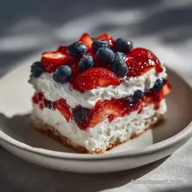 Best 4th of July Dessert for 12 Servings Recipe Card