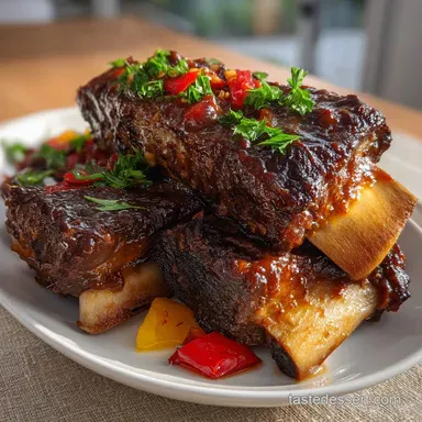 THE BEST BBQ BEEF RIBS: Fall-Off-The-Bone Oven Method Recipe Card