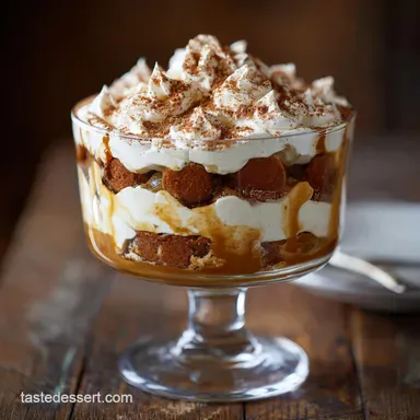 Biscoff Trifle with Salted Caramel Sauce Recipe Card