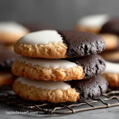 Black and White Cookies Recipe in 35 Minutes Recipe Card