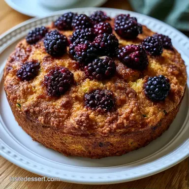 Blackberry Zucchini Coffee Cake for 12 Recipe Card