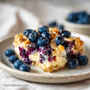 Blueberry Cottage Cheese Breakfast Bake for 4 Servings Recipe Card
