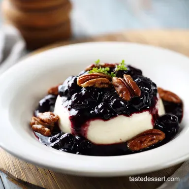 Blueberry Delight with Pecans Recipe Card