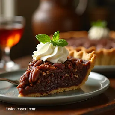 Ultimate Kentucky Derby ChocolatePecan Pie Recipe Bourbon Kick Recipe Card