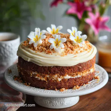Brazilian Carrot Cake Recipe: Velvety Glaze Recipe Card