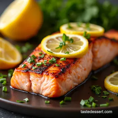Bright Buttery Best Lemon Grilled Salmon for Winter Recipe Card