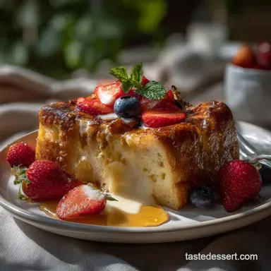 French Toast Bake: Silky Custard Recipe Card