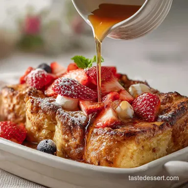 French Toast Casserole: Overnight Brioche Bake