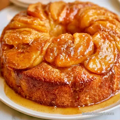 Brown Sugar Apple Cake for 12 Slices Recipe Card