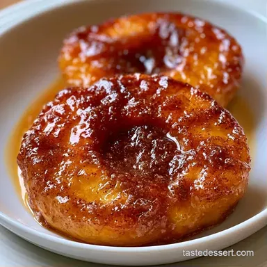 Brown Sugar Baked Peaches for 4 Servings Recipe Card