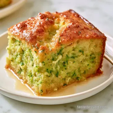 Brown Sugar Zucchini Cake for 12 Servings Recipe Card