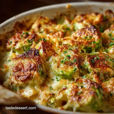 Brussels Sprouts Gratin: Ultimate Cheesy Gruy&egrave;re Side Dish Recipe Card