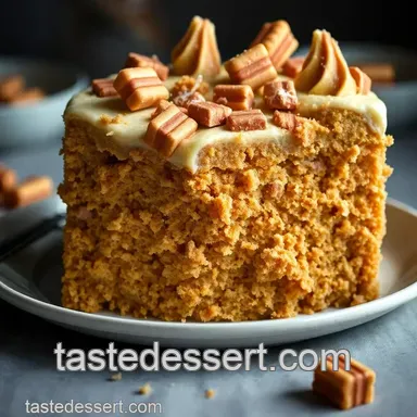 Butterfinger Bliss Cake presentation