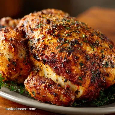 Crispy Buttermilk Marinated Air Fryer Whole Chicken Recipe Recipe Card
