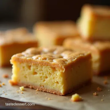 Easy Cake Batter Blondies Chewy Fudgy and Ready Fast Recipe Card