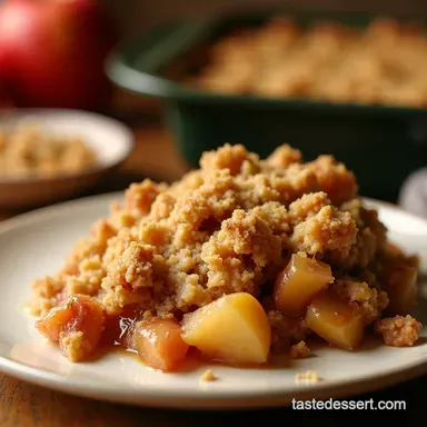Cake Mix Apple Crisp The Cheats Comfort Classic Recipe Card