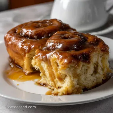 Cake Mix Cinnamon Rolls: Fluffy Yellow Cake Mix Sweet Rolls Recipe Card