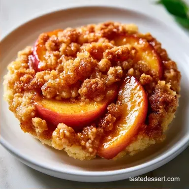 Canned Peach Dump Cake for 12 Servings
