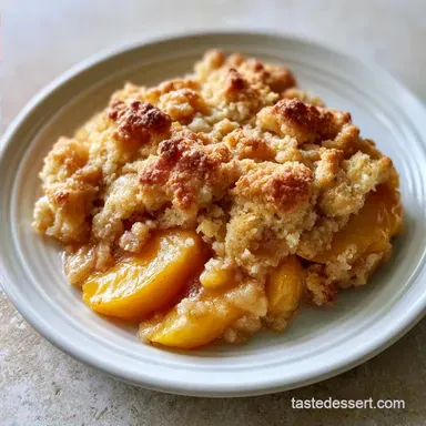 Peach Cobbler with Canned Peaches