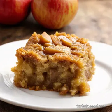 Caramel Apple Dump Cake Easiest Fall Dessert EVER Recipe Card