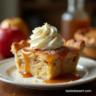 Best Salted Caramel Apple Pie Recipe with Flaky Crust Recipe Card