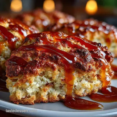 Buttery Caramel Apple Cinnamon Scones Recipe Tea Time Treat Recipe Card