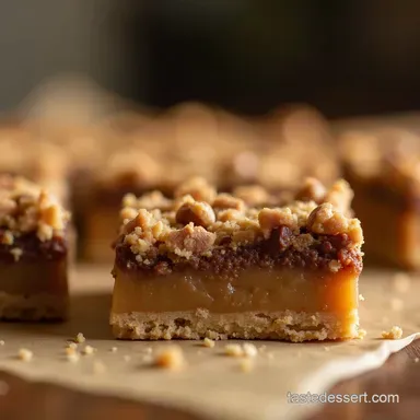 The Ultimate Caramel Snickers 7 Layer Bars Recipe Recipe Card