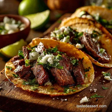 Mexican Street Tacos: Authentic Carne Asada Recipe Recipe Card