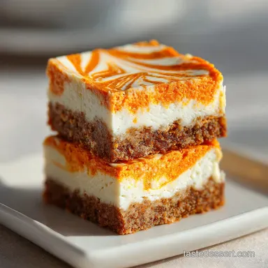 Carrot Cake Cheesecake Bars: Total 1h 10m Recipe Card