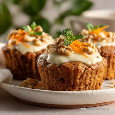 Carrot Cake Muffins Recipe in 42 Minutes Recipe Card