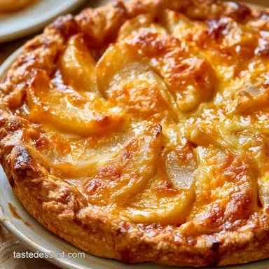 Cheddar Pear Pie with Bosc Pears Recipe Card