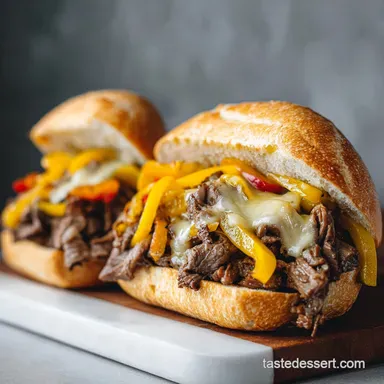 cheesesteak recipe with shaved beef in 35 Minutes Recipe Card