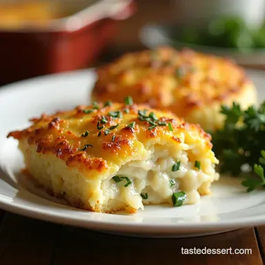 Creamy Chicken Thyme Dinner Casseroles with Crispy Topping Recipe Card