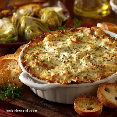Hot and Cheesy Crab and Artichoke Dip: The Ultimate Easy Dip Recipe Card