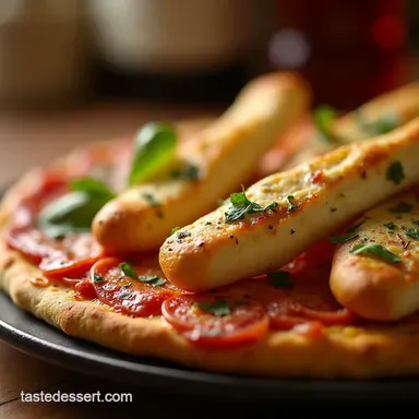 Stretchy Cheesy Garlic Breadsticks Homemade Pizzeria Perfection Recipe Card