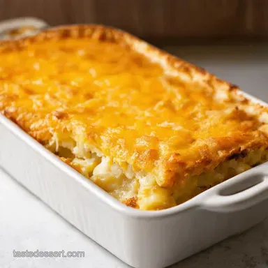 Cheesy Hashbrown Casserole Proper Comfort Food Sorted Recipe Card