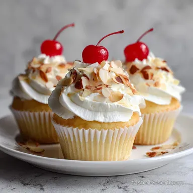 Cherry Almond Cupcakes in 35 Minutes Recipe Card
