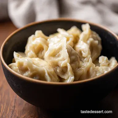 Chicken Cheat Dumplings Frozen Dumpling Delight Recipe Card