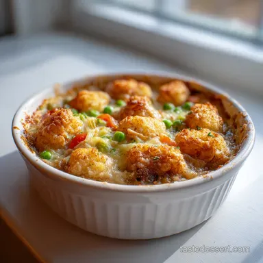 Chicken Tater Tot Pot Pie: Creamy Baked Casserole in 45 Minutes Recipe Card