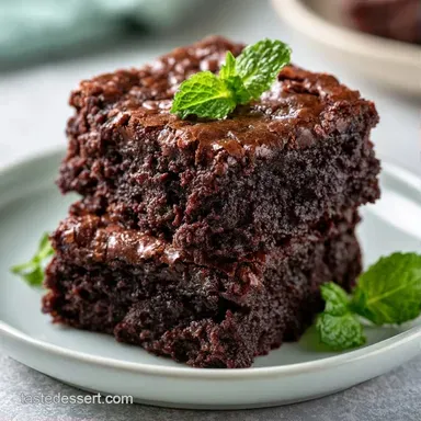 Easy Fathers Day Dessert for 16 Squares Recipe Card