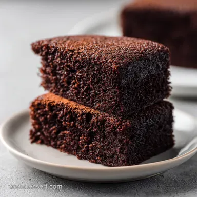 Chocolate Cake Two for 2 Servings Recipe Card