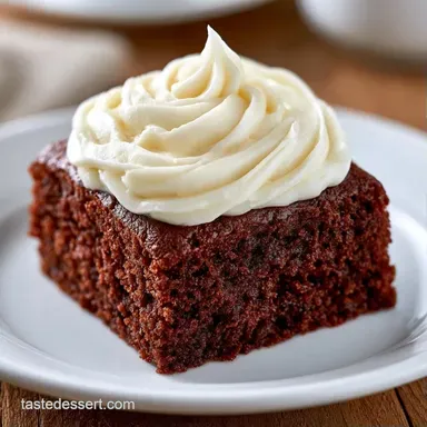 Easy Chocolate Cake with Cream Cheese Recipe Card