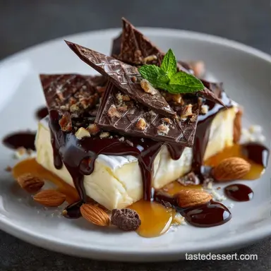 Chocolate Cheese Dessert Board for 15 Recipe Card
